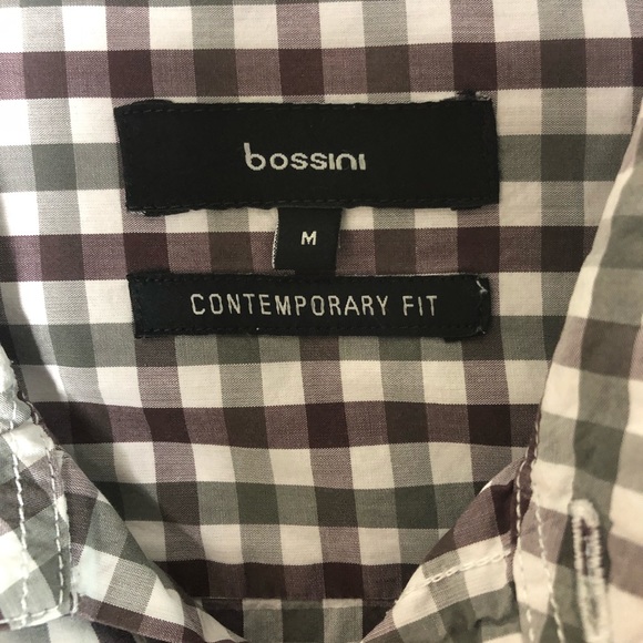 Bossini Contemporary Fit Men’s Button Down Shirt with tabs for rolling sleeve. - Picture 2 of 7